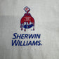 Sherwin Williams “COVER THE EARTH” 両面プリント企業ロゴTシャツ / ホワイト / XL / JERZEESボディ/2-24