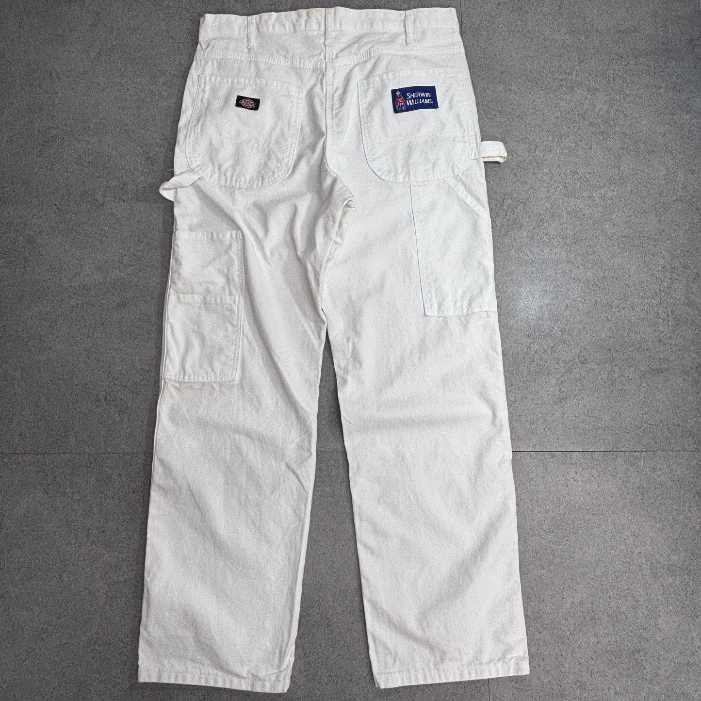 Dickies ペインターパンツ ホワイト 34×30 Sherwin-Williams 2019年製 ワークパンツ/8-20