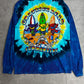 【Grateful Dead SUMMERTIME タイダイ ロングスリーブTシャツ】Liquid Blue ダンシングベア スカル サーフ 両面プリント 2000s 古着/8-67