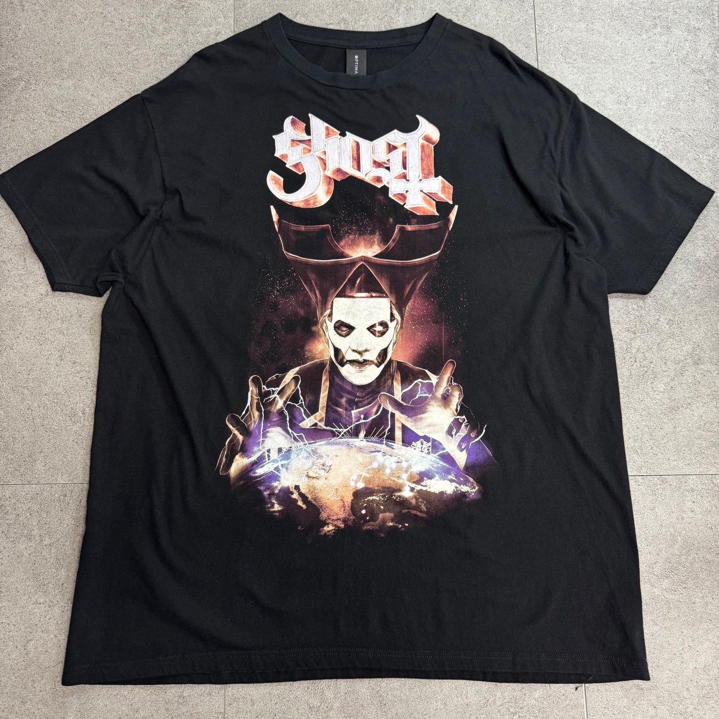 【Ghost / Re-Imperatour プリントTシャツ】バンドT / ブラック / 両面プリント / OPTIMA / 2XL / メキシコ製/6-14
