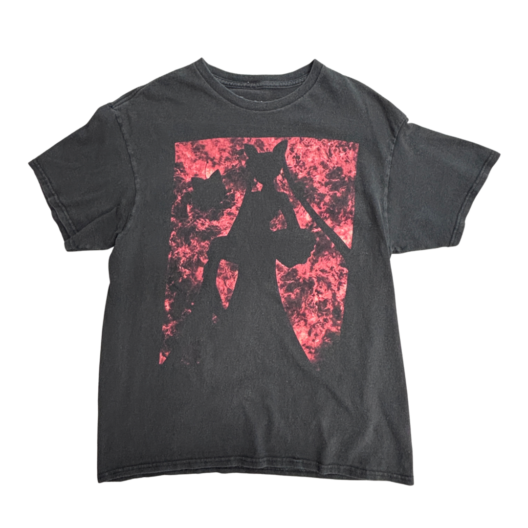 【Sailor Moon プリントTシャツ】セーラームーン ブラック 赤黒 グラフィック アニメT 古着/6-1
