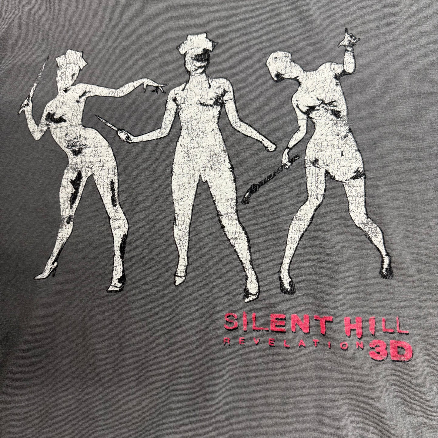 【Silent Hill Revelation 3D ナースプリントTシャツ】映画T / ホラーT / ムービーT / グレー / COTTON HERITAGE/6-10