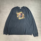 Disney Pirates of the Caribbean “NEVER TRUST A PIRATE” ロングスリーブTシャツ XL ブラック パイレーツオブカリビアン 長袖Tシャツ/4-28