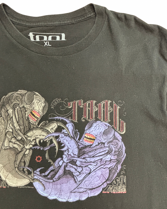 TOOL Tシャツ XL ブラック バンドTシャツ 公式マーチャンダイズ アダム・ジョーンズ アートワーク プリントTシャツ/4-47