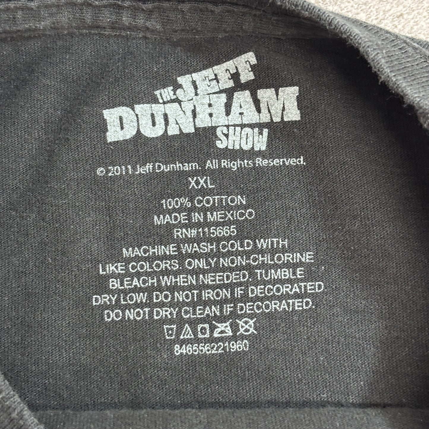 【Jeff Dunham 2011 “Achmed” SILENCE! I KEEL YOU! プリントTシャツ】ジェフ・ダナム アクメッド XXL ブラック メキシコ製 古着/8-32