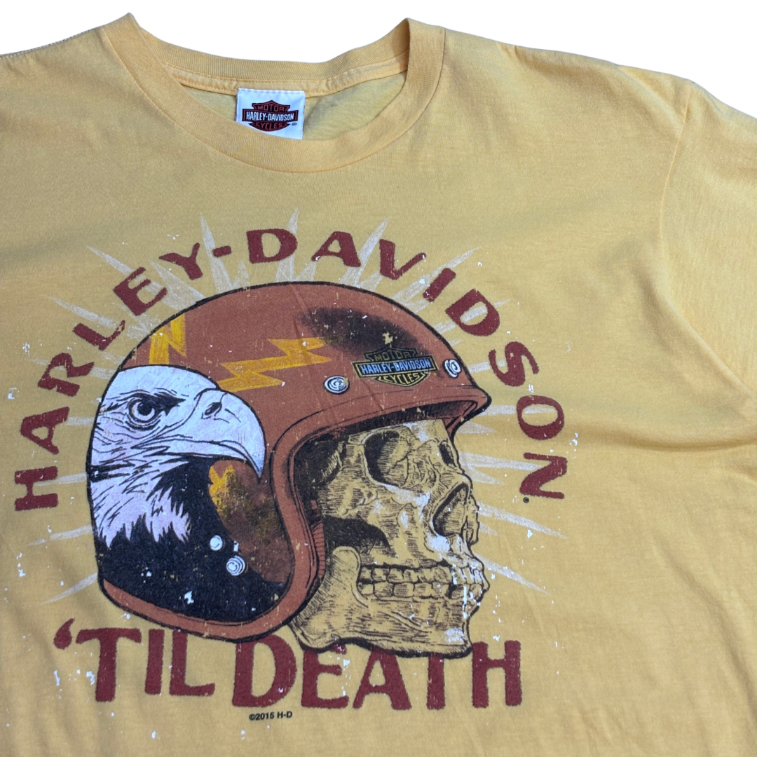 【Harley-Davidson “’TIL DEATH” スカル＆イーグル Tシャツ 2015】8-31