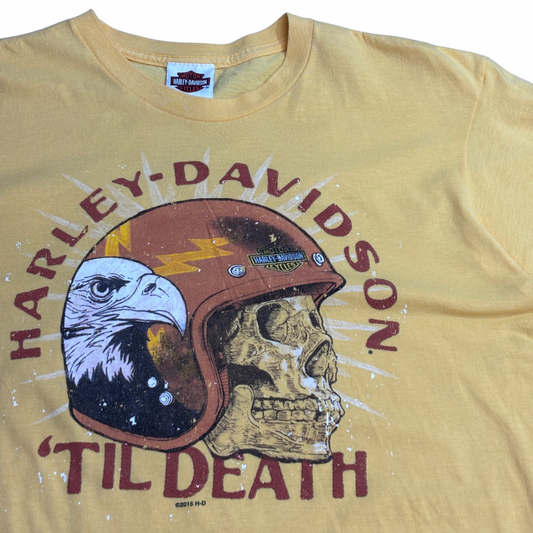 【Harley-Davidson “’TIL DEATH” スカル＆イーグル Tシャツ 2015】8-31