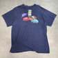 【Disney PIXAR Cars 2（ディズニー・ピクサー カーズ2）プリントTシャツ】ワールドグランプリ キャラクタープリントTシャツ ネイビー/7-32