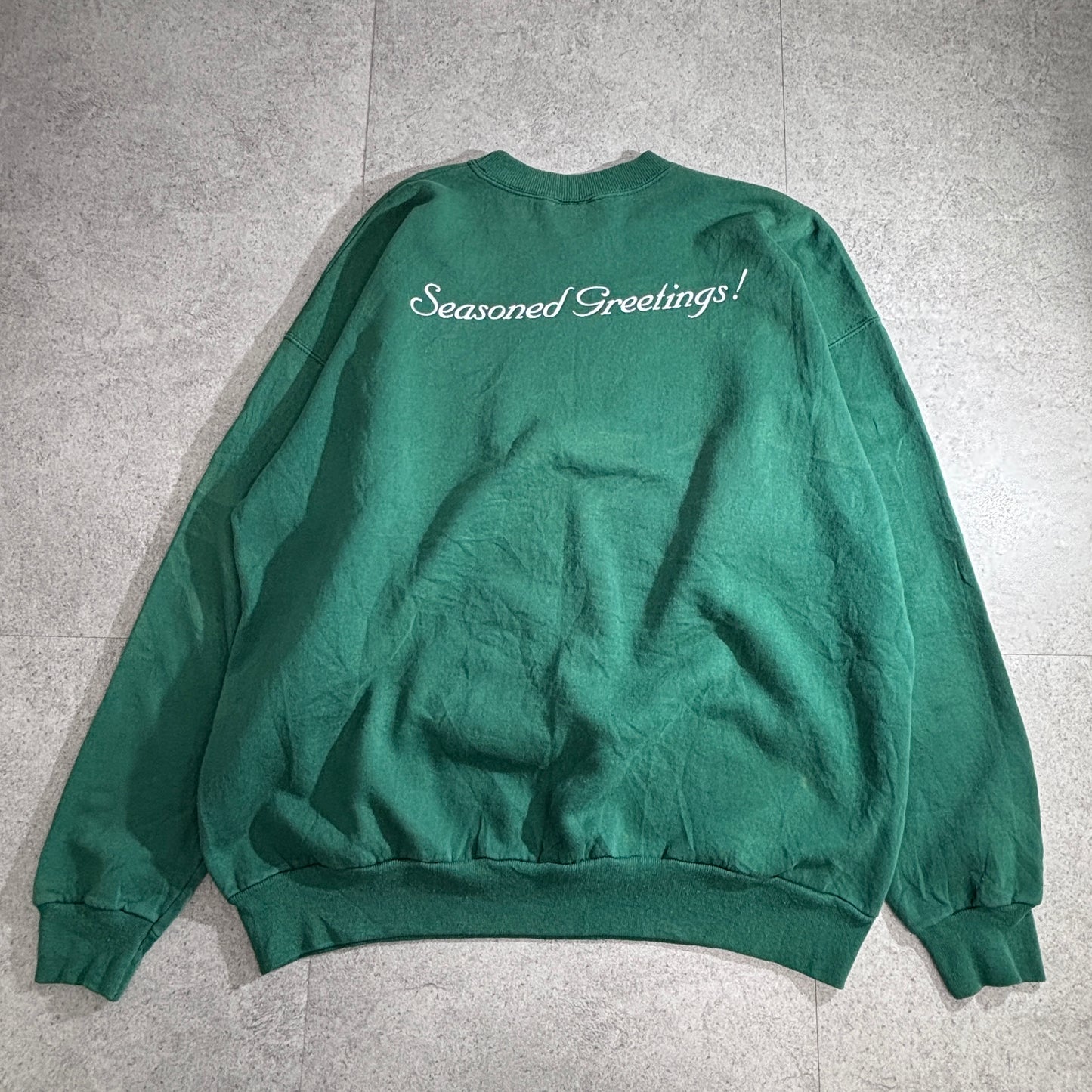 【ESKIMO JOE’S プリントスウェット XL】Hanes COMFORTBLEND グリーン クルーネック/2-86