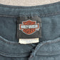 【HARLEY-DAVIDSON ヘンリーネック ポケットTシャツ】ブラック フェード ブリーチ USAファブリック M/8-45