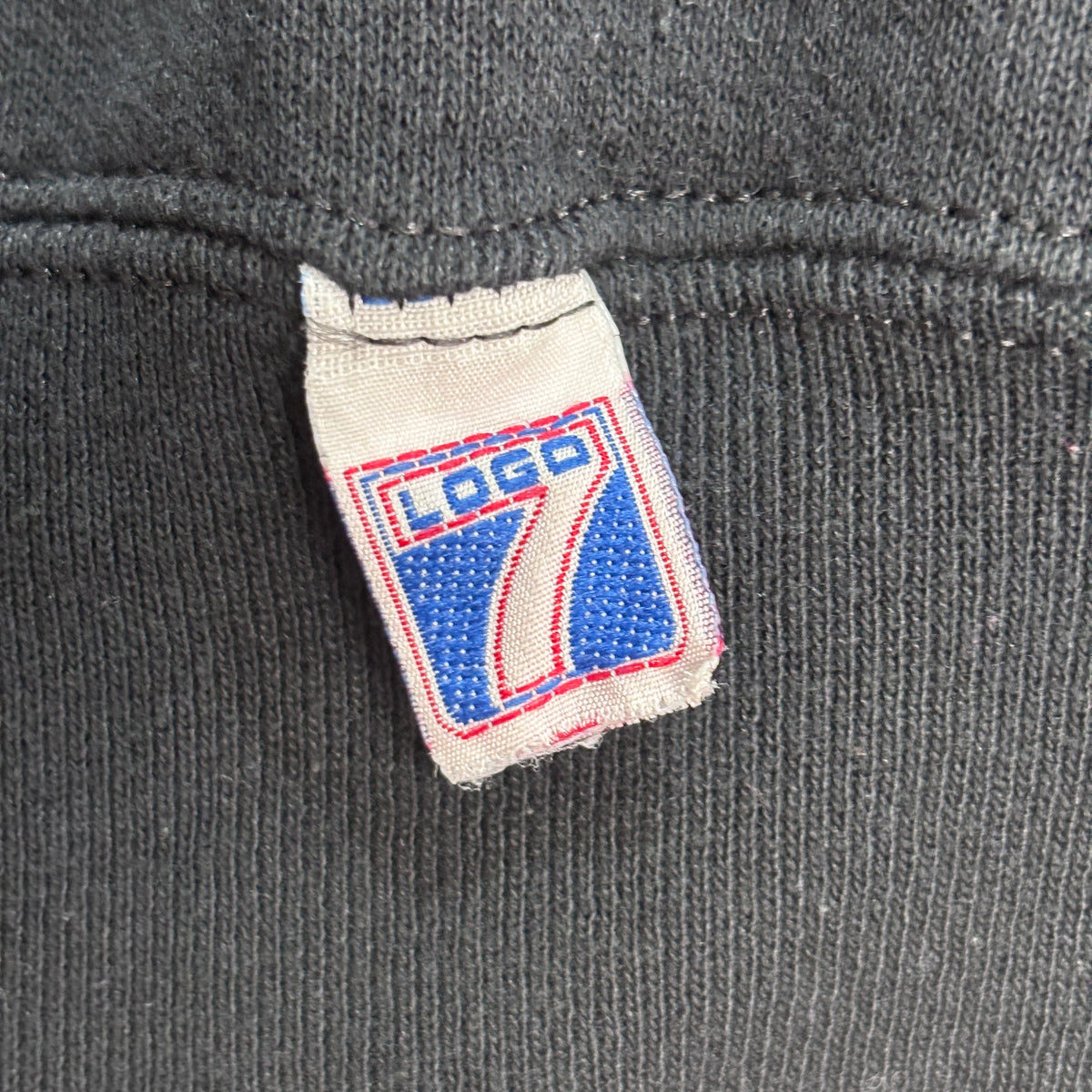 【90s COLORADO ROCKIES MLB スウェット】コロラド・ロッキーズ 1992 コピーライト LOGO 7 ブラック XL USA古着/9-6