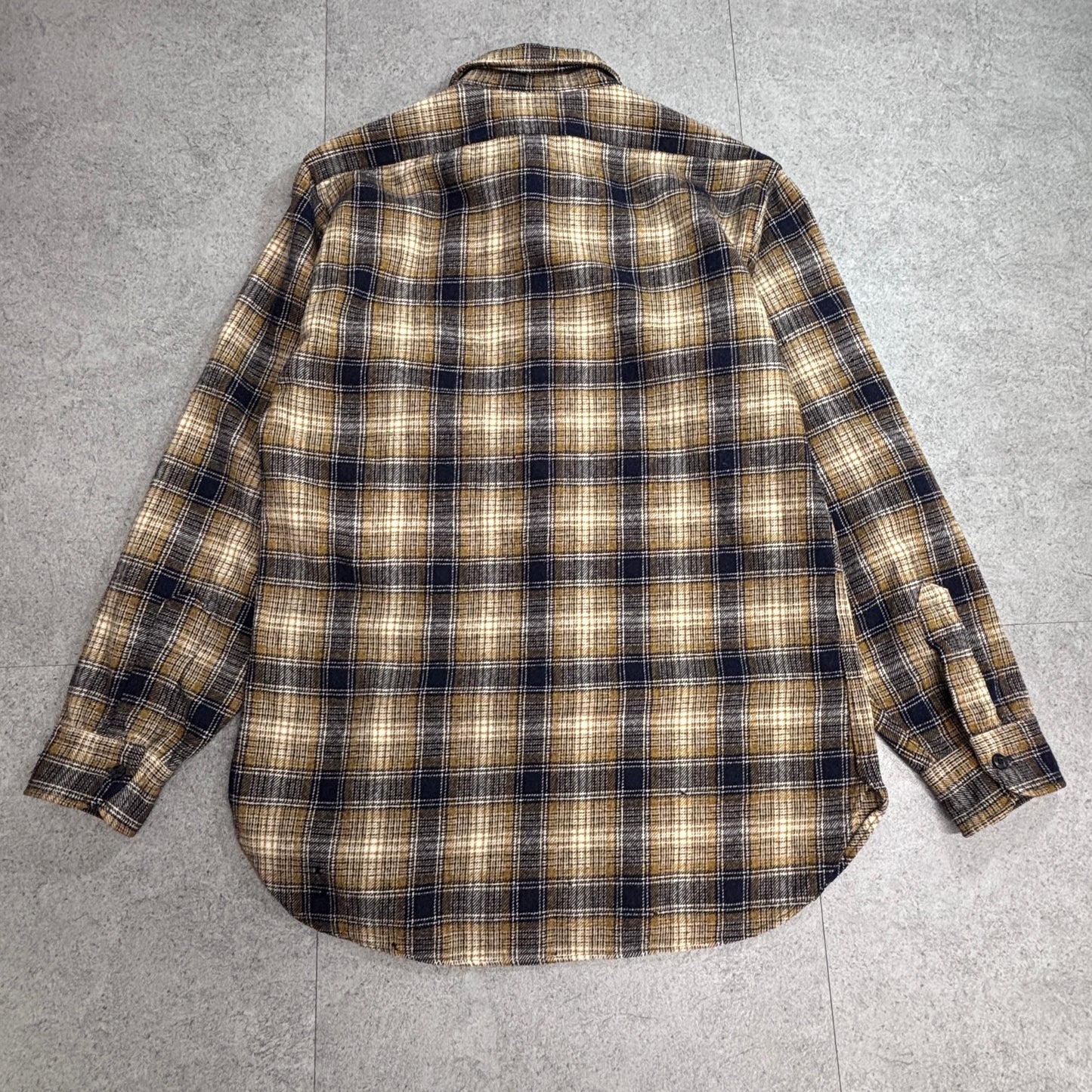 【Pendleton チェック柄 ウールシャツジャケット】ペンドルトン USA製 100%ヴァージンウール 古着8-9