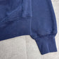 【Lee 95 COTTON ΣN チェックワッペン スウェット】USA製 L ネイビー 古着/9-9