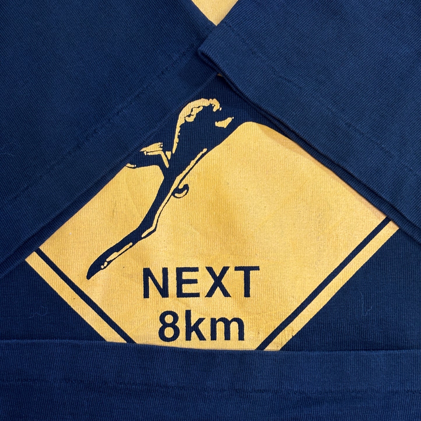 【Australia カンガルー ロードサイン プリントTシャツ】MADE IN AUSTRALIA / XL / ブラック/7-80