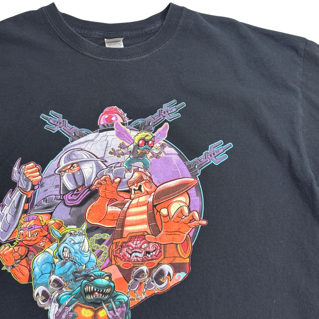 【2003年 TMNT ティーンエイジ・ミュータント・ニンジャ・タートルズ オールスター プリントTシャツ GILDAN XL】8-26