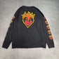 【OBEY フレイムフェイス 両袖プリント ロングスリーブTシャツ】OBEY / Quality Dissent Since 1989 / XL / MADE IN MEXICO/7-79