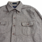 【JUDD INC. ヘリンボーン ウールシャツ】Imported Fabric エルボーパッチ ブラウン L/8-73