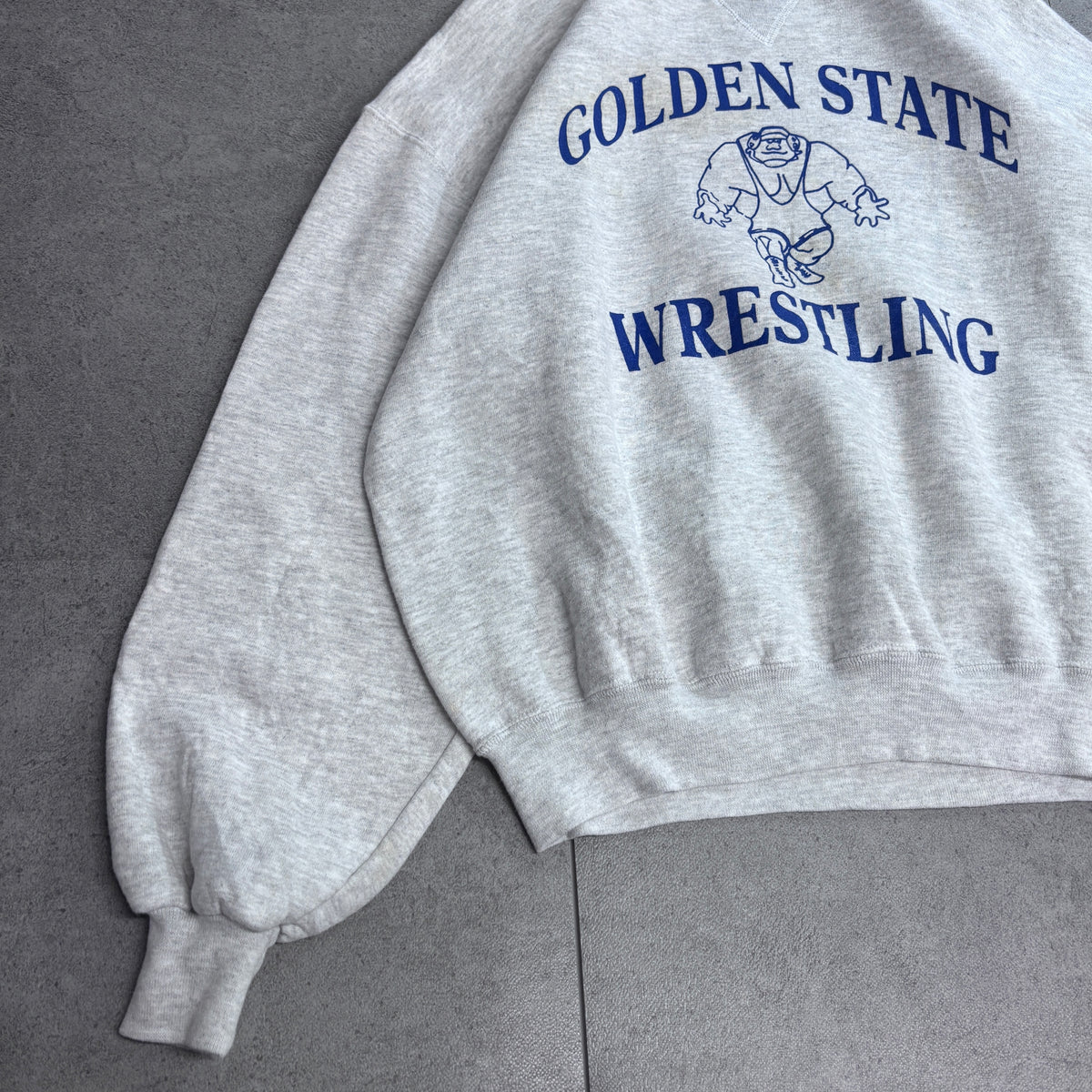 【90s Russell Athletic GOLDEN STATE WRESTLING スウェット】USA製 XL ラッセルアスレチック レスリング プリント 古着/9-7