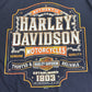 【HARLEY-DAVIDSON Lynchburg Tennessee 両面プリントTシャツ】2013年 XL ブラック USAディーラーTシャツ/8-43