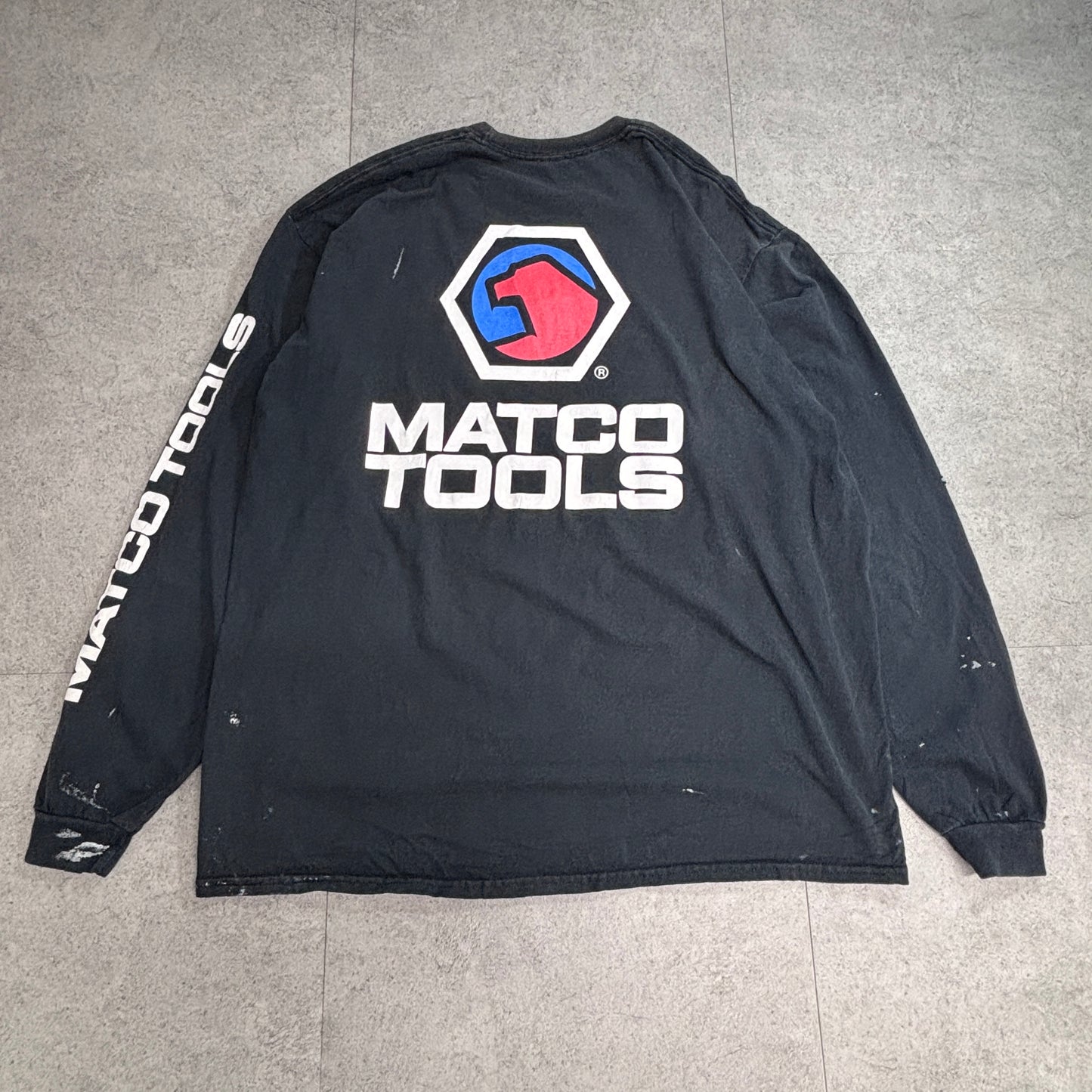 【MATCO TOOLS ロングスリーブTシャツ ブラック 両面プリント】8-27