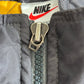 NIKE 90s ナイロンジャケット ブラック×イエロー リバーシブル仕様 スウォッシュ刺繍 インド製 Sサイズ1-9