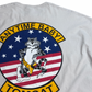 【TOMCAT ANYTIME BABY! プリントTシャツ】ミリタリー系 キャットデザイン GILDANボディ 2XL ニカラグア製 古着/8-58