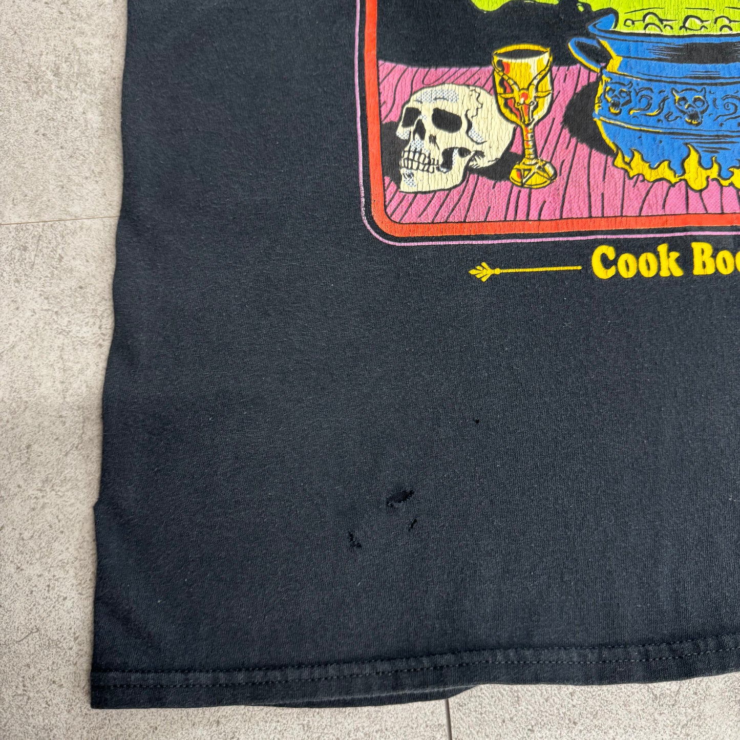 Steven Rhodes Devouring Your Soul Cook Book 悪魔 ホラーTシャツ ブラック L 古着/7-57