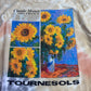 【Claude Monet “TOURNESOLS” アートプリントTシャツ】モネ / ひまわり / アートT / タイダイ染め / ベージュ系/7-66