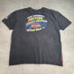 【Harley-Davidson Daytona Bike Week 2009 プリントTシャツ】Daytona Beach FL スカル 両面 袖プリント 古着/8-16