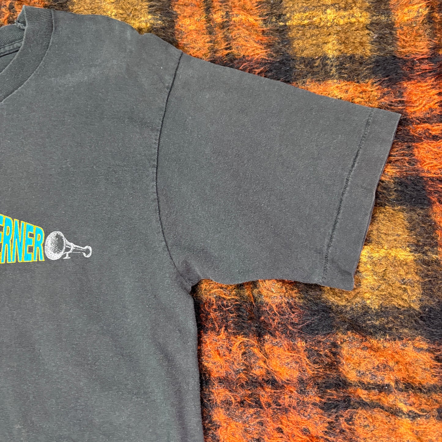 90s USA製 WERNER トラック Tシャツ ブラック / アドバタイジングTEE
