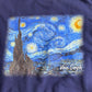 【Van Gogh “Starry Night” プリントスウェット M】Ishoods NUDS アートスウェット 星月夜 ネイビー/2-74
