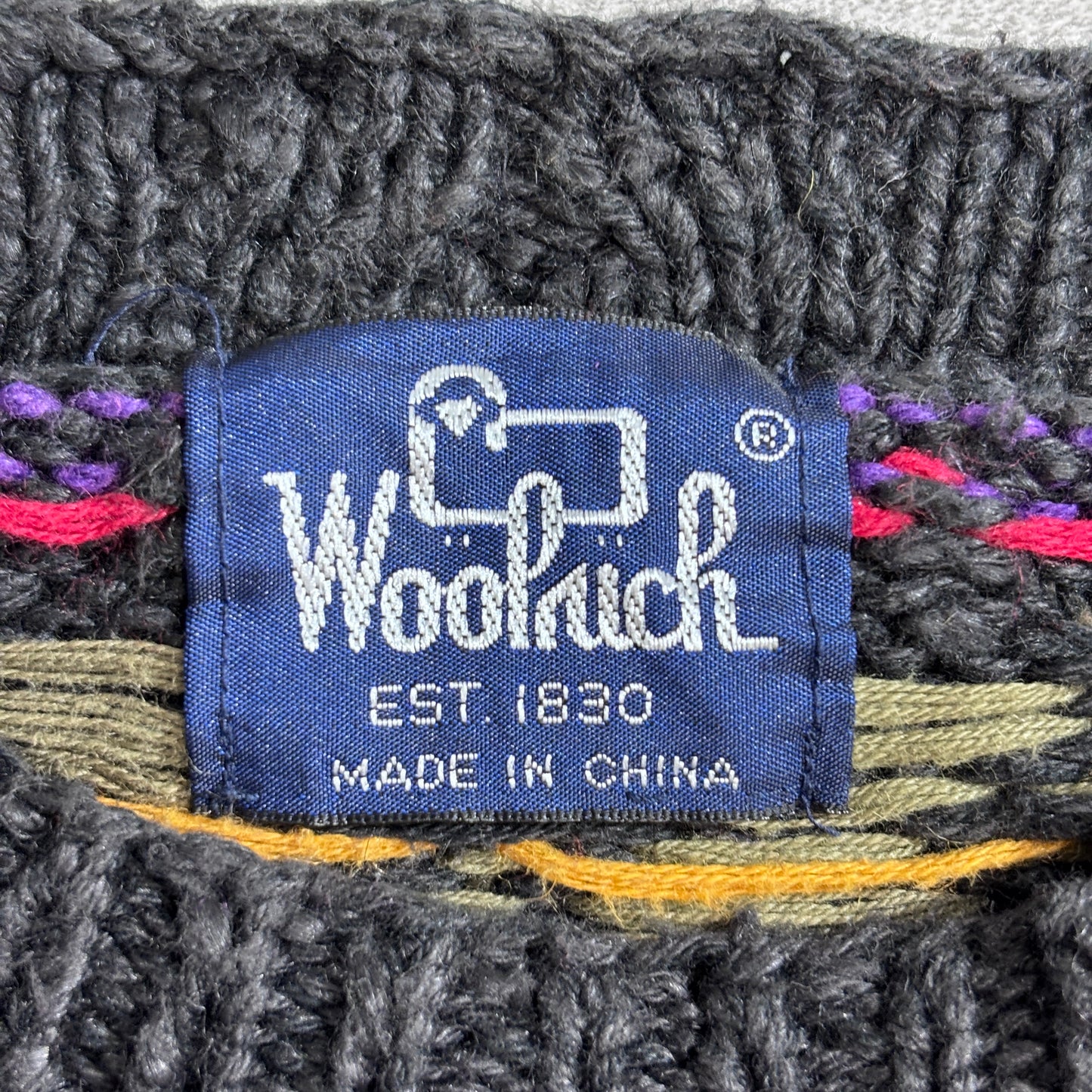Woolrich フェアアイル柄　ニットセーター / マルチカラー / 総柄セーター1-15