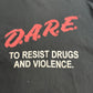 【D.A.R.E. プリントTシャツ】ブラック/7-20