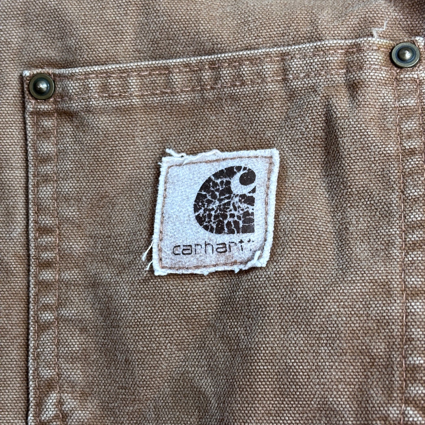 Carhartt カーハート チョアコート USA製 90s ブランケットライナー ダックジャケット BRN フェード/3-13