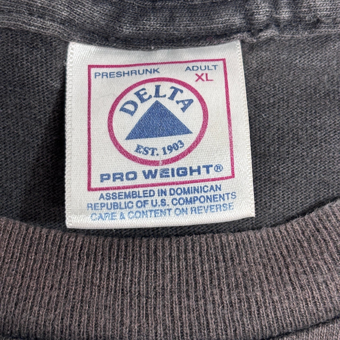 【Psychopathic Records Hatchetman 両面プリントTシャツ】DELTA PRO WEIGHT XL ブラック フェード ICP系 古着/8-41