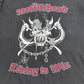 【Metallica MetClub 1999 “metälhead Living to Win” 両面プリントTシャツ】giantボディ ファンクラブ限定 90s ブラック バンドT 古着/8-13