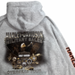 【Harley-Davidson Military Sales パーカー】ハーレーダビッドソン ミリタリー オーバーシーズツアー 両面 袖プリント XL 古着/9-4