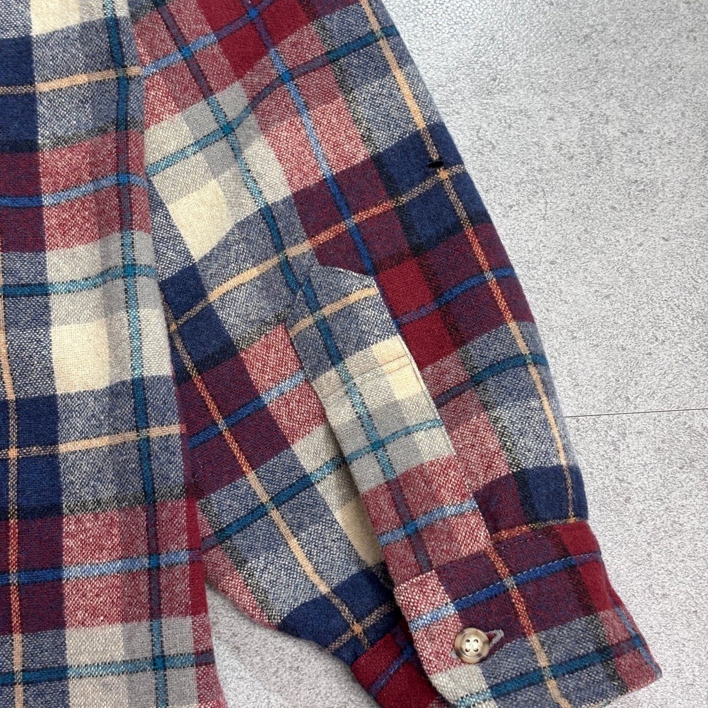 【Pendleton チェック柄 ウールシャツジャケット】ペンドルトン USA製 100%ヴァージンウール キルティングライナー付き 古着/8-10