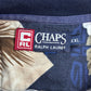 【CHAPS Ralph Lauren 総柄ポロシャツ】XXL ネイビー ハワイアン リゾート 総柄 半袖 コットン CHAPS Ralph Lauren/7-4