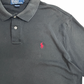 【POLO Ralph Lauren ポロシャツ ブラック XL】ラルフローレン 半袖 ワンポイント 刺繍ロゴ 古着/4-50