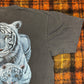 【WILD LIFE】ホワイトタイガー親子Tシャツ｜アニマルフォトリアルプリント