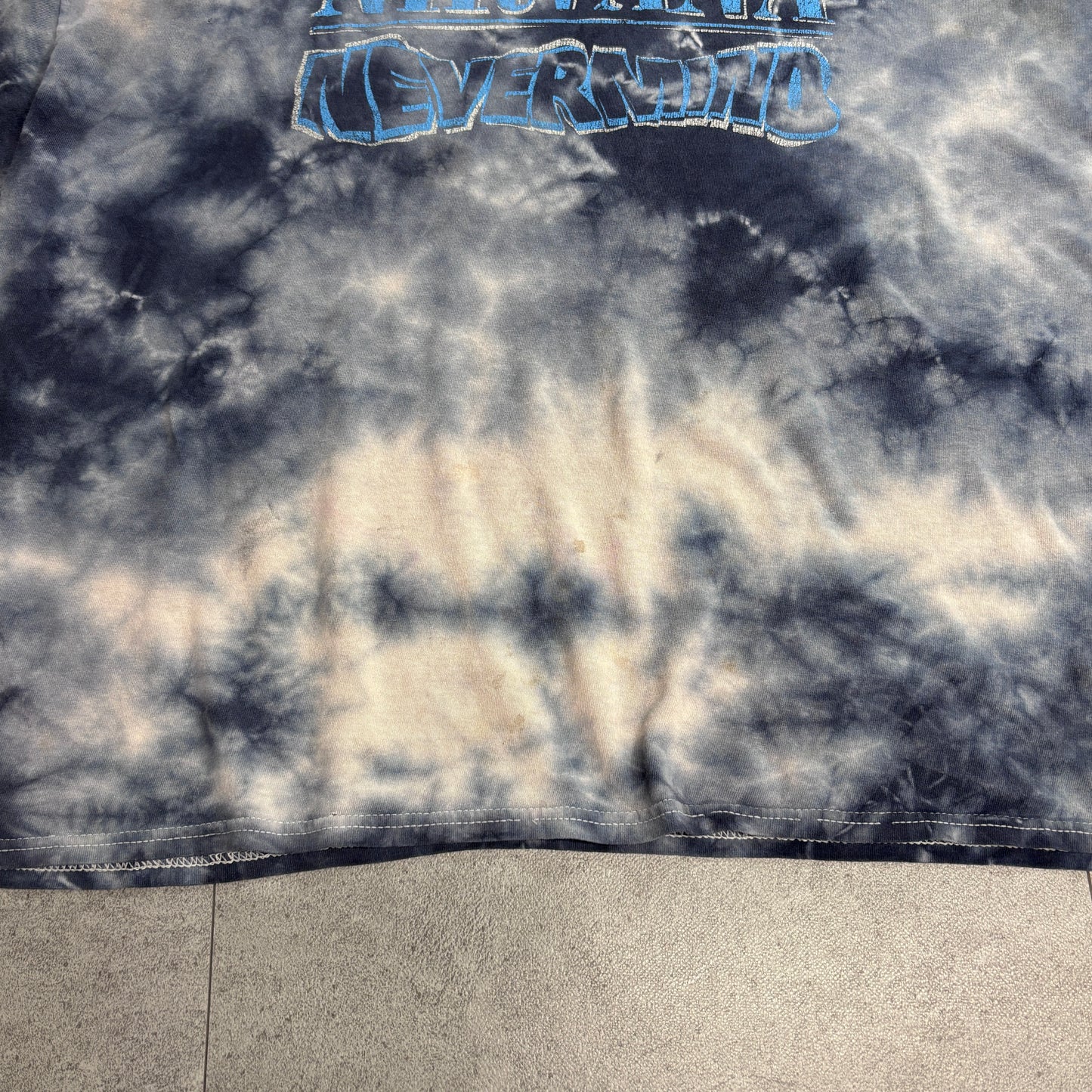 【NIRVANA「NEVERMIND」タイダイ プリントTシャツ XL】7-108
