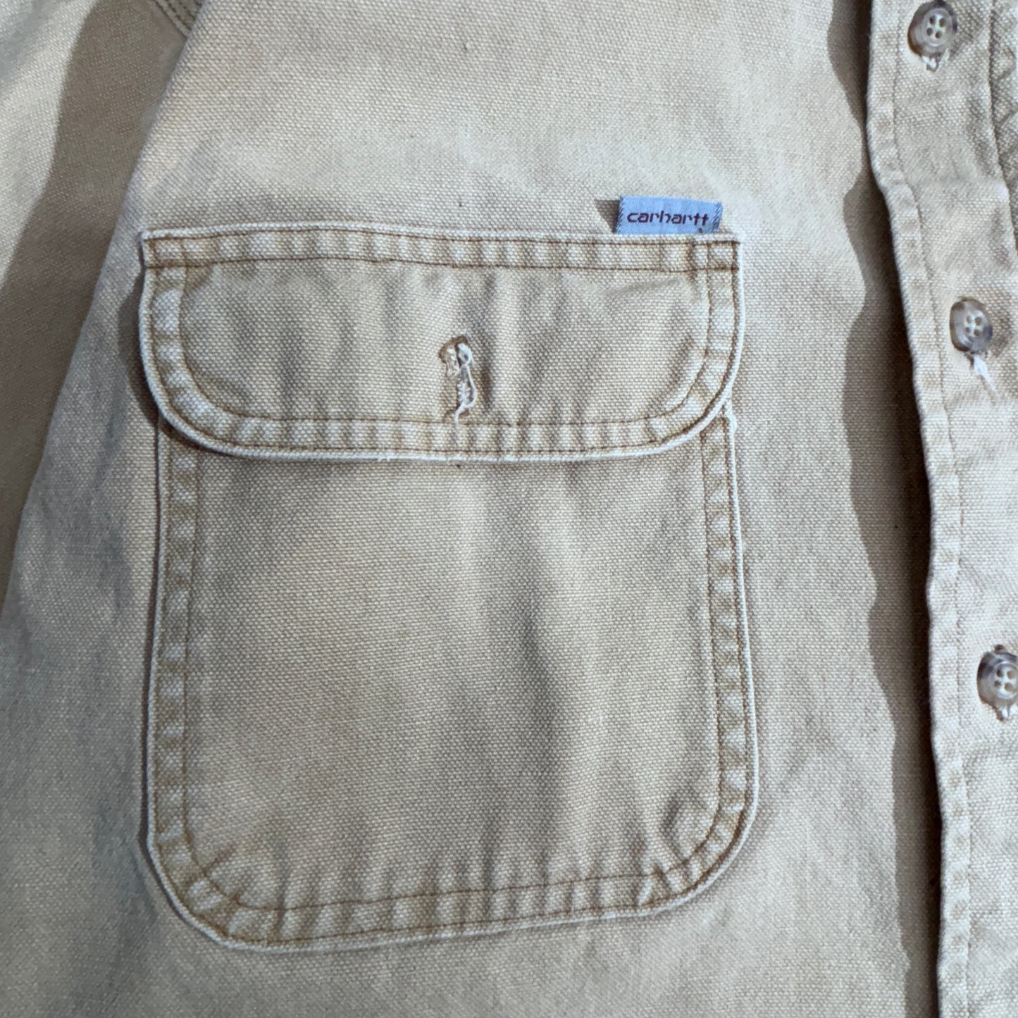 Carhartt Rugged Outdoor Wear ダックシャツ / コーデュロイ襟 / ベージュ / ワークシャツジャケット1-16