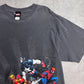 MARVEL マーベル アメコミ ヒーロー集合プリントTシャツ グレー系 XL MAD ENGINE キャラクターT/4-7
