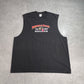 【BUCKET OF BLOOD SALOON バックプリント ノースリーブTシャツ】McBride & Sons スカル バイカー ALSTYLE 2XL ブラック メキシコ製 古着/7-88