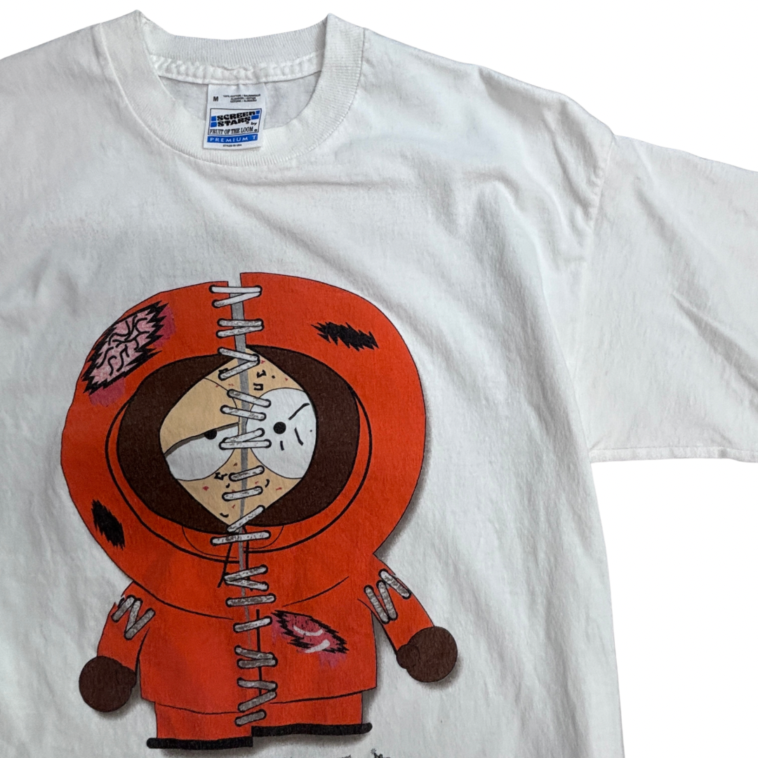 【South Park Kenny 1998 プリントTシャツ】ケニー サウスパーク Screen Stars USA製 白 古着/6-3