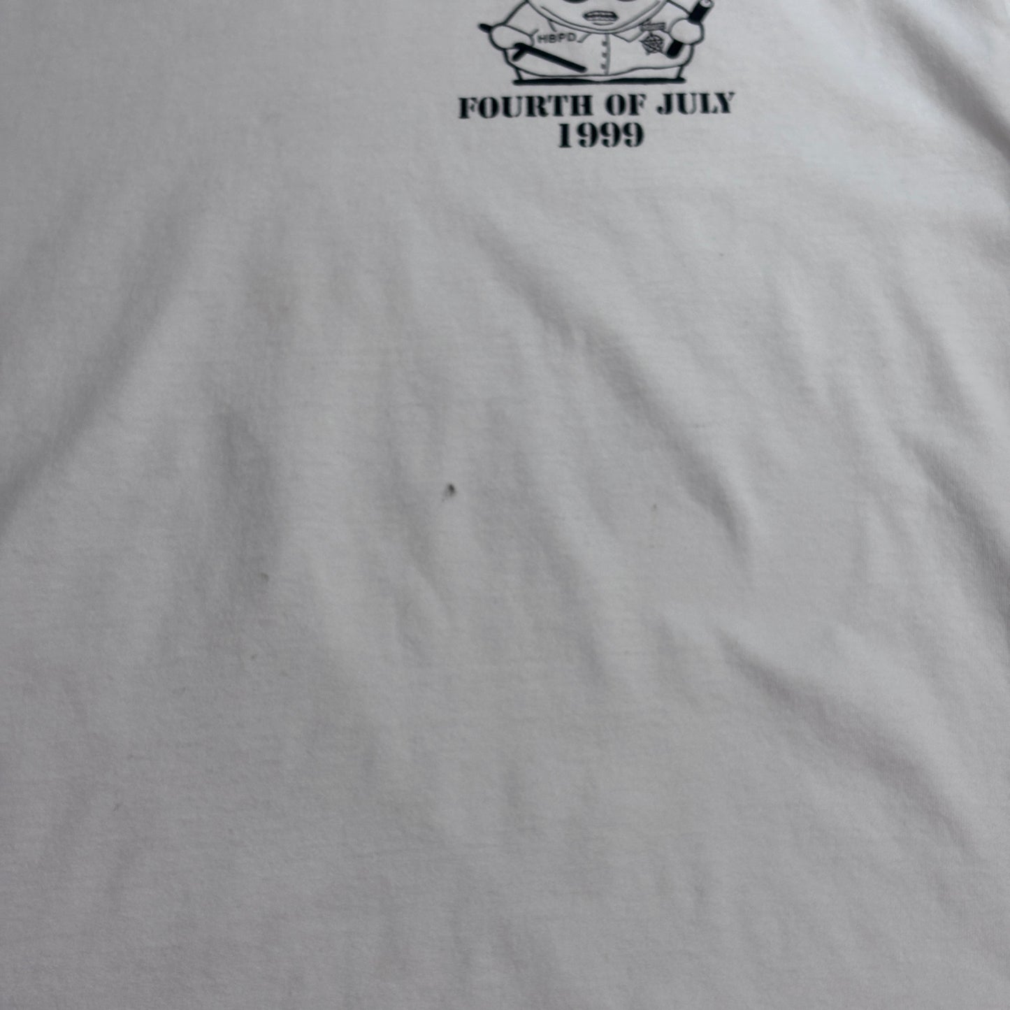 【1999 SOUTH PARK（サウスパーク） “Welcome to Huntington Beach” Tシャツ】USAイベントT XLサイズ ホワイト 古着/7-104