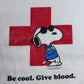 【2023 PEANUTS SNOOPY × American Red Cross Tシャツ】Be cool. Give blood. GILDAN Ultra Cotton ホワイト 2XL 古着/8-71
