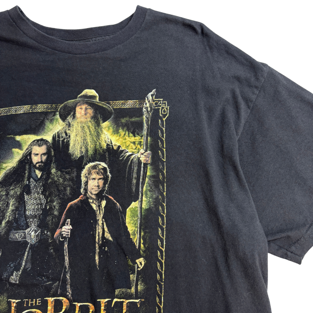 THE HOBBIT ホビット 思いがけない冒険 映画プリントTシャツ ブラック/4-9