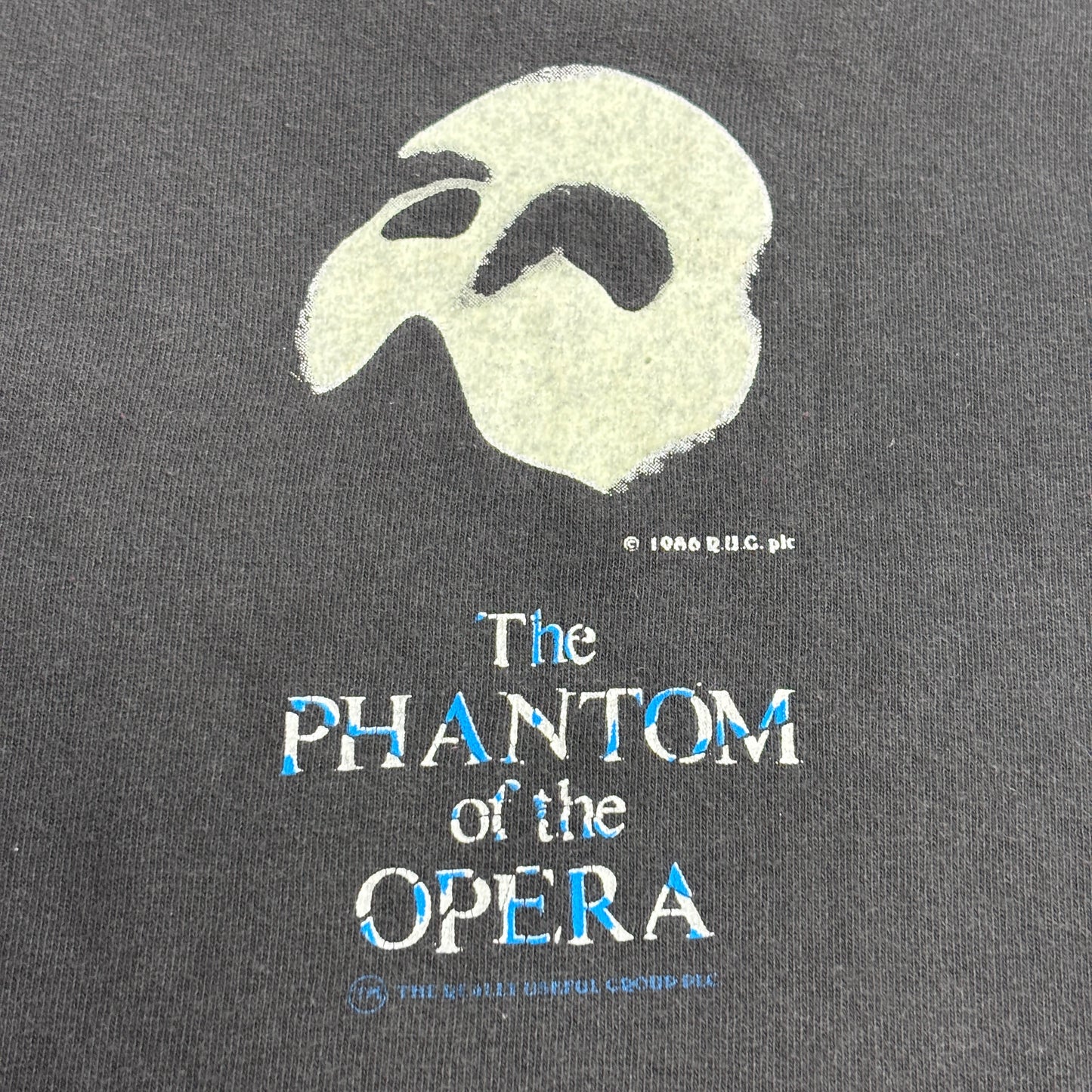 【The Phantom of the Opera（オペラ座の怪人）蓄光プリント Tシャツ ブラック】8-28
